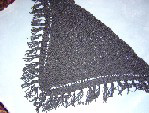 Triangular Shawl with fringe